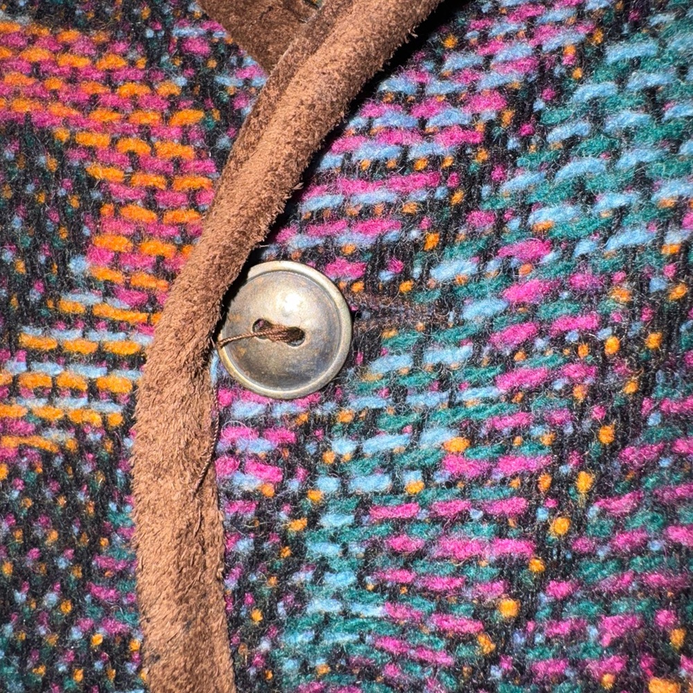 Tapestry Jacket with Leather Trim - Picture 6 of 9